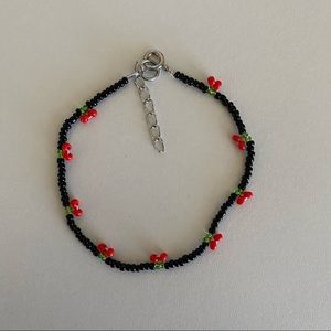 Cherry beaded bracelet